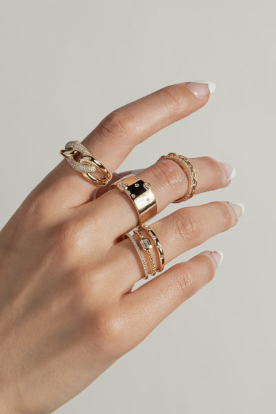 Thick Chain Link Ring