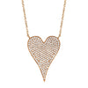 Jumbo Pave Heart Necklace